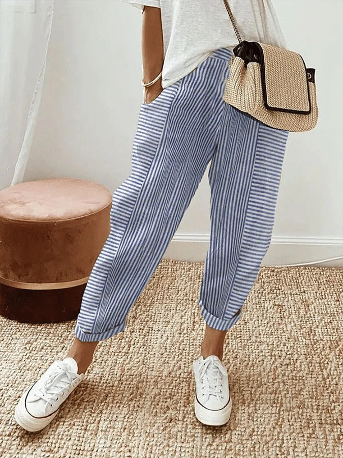 Lisa - striped trousers